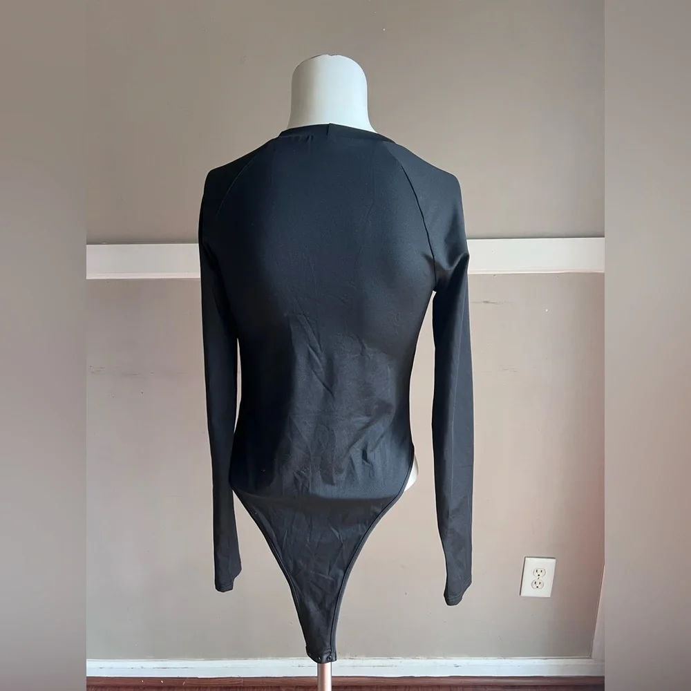 Black Long Sleeve Bodysuit - Picture 2 of 2